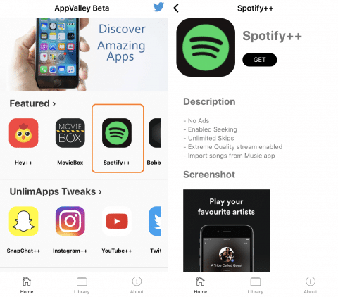 Spotify Premium Free Appvalley